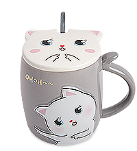 MUG-351/1 Кружка «Котик танцует. Будь как котик!»