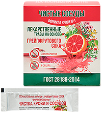 FP-05/1 Формула крови №1 «Чистые сосуды» на основе грейпфрутового сока, 300гр